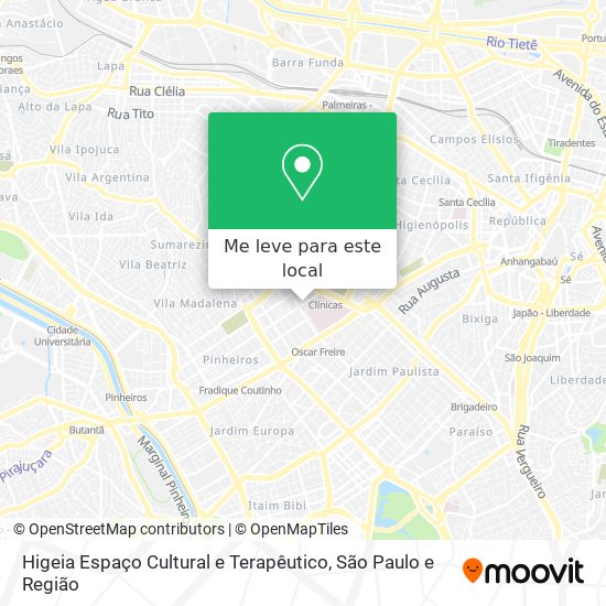Higeia Espaço Cultural e Terapêutico mapa
