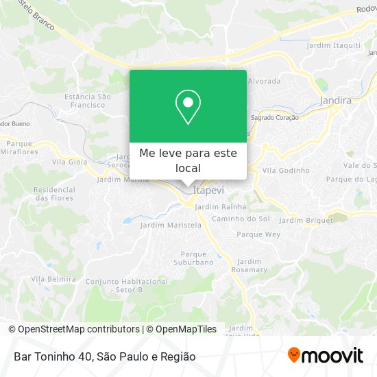Bar Toninho 40 mapa