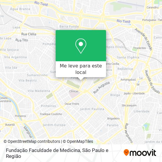 Fundação Faculdade de Medicina mapa