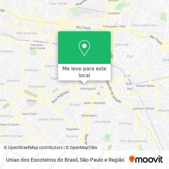 Uniao dos Escoteiros do Brasil mapa