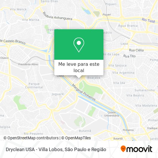 Dryclean USA - Villa Lobos mapa