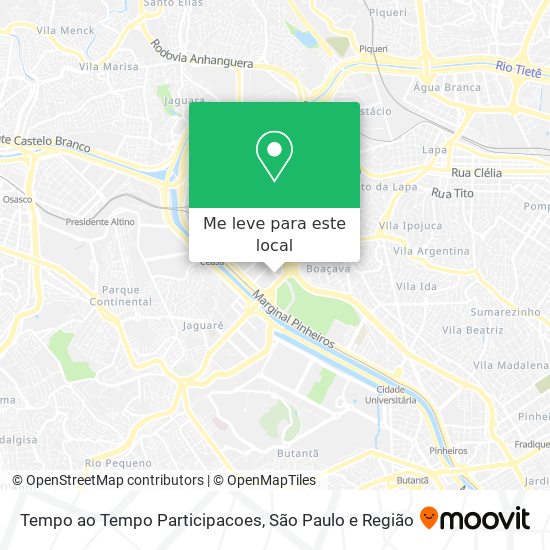 Tempo ao Tempo Participacoes mapa