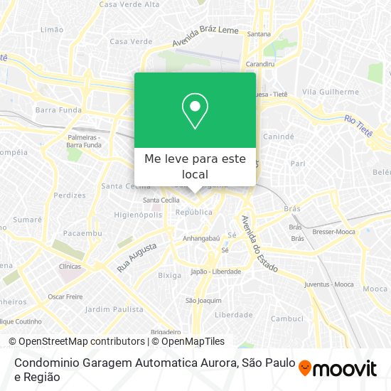 Condominio Garagem Automatica Aurora mapa