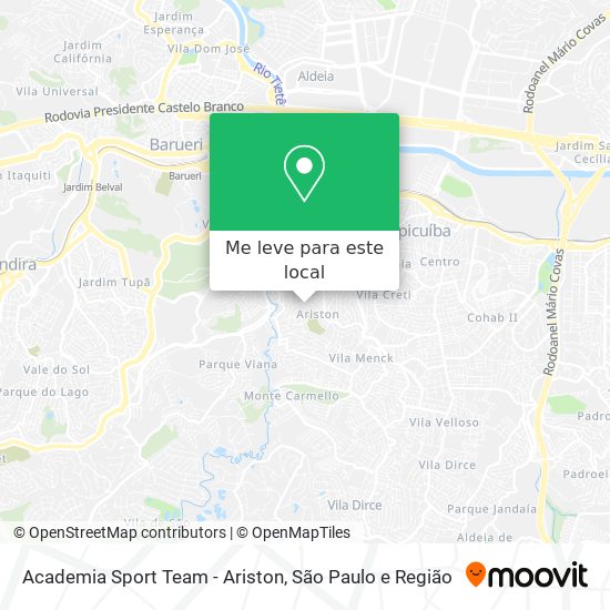 Academia Sport Team - Ariston mapa