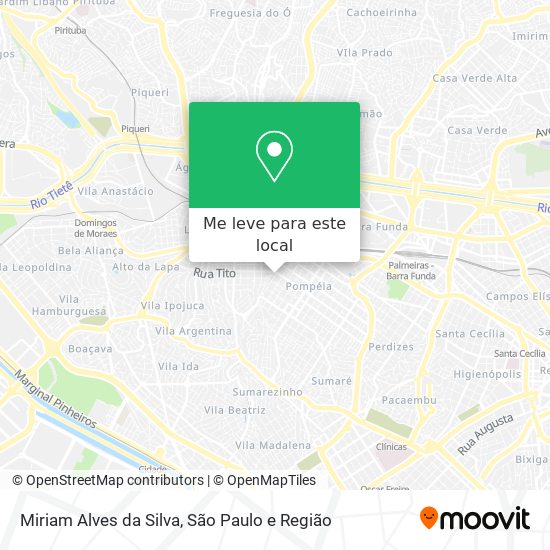 Miriam Alves da Silva mapa