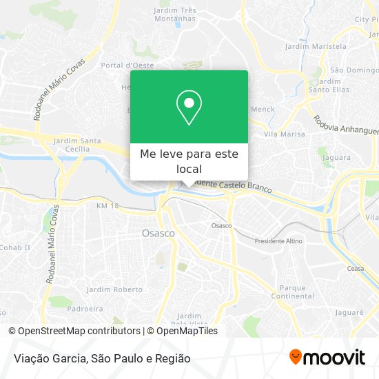 Viação Garcia mapa