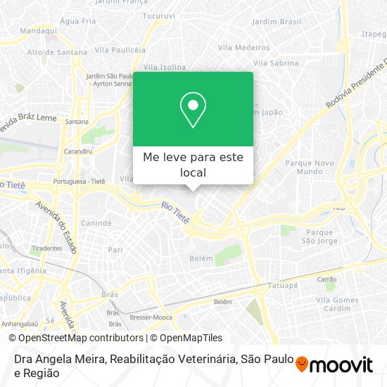 Dra Angela Meira, Reabilitação Veterinária mapa
