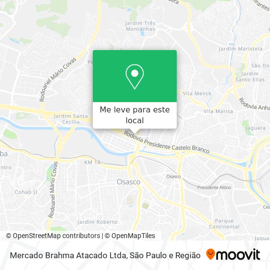Mercado Brahma Atacado Ltda mapa