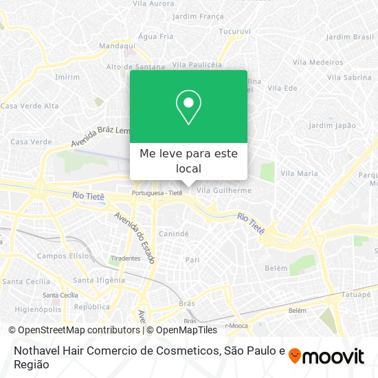 Nothavel Hair Comercio de Cosmeticos mapa