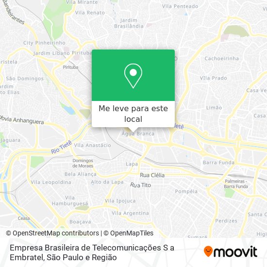 Empresa Brasileira de Telecomunicações S a Embratel mapa