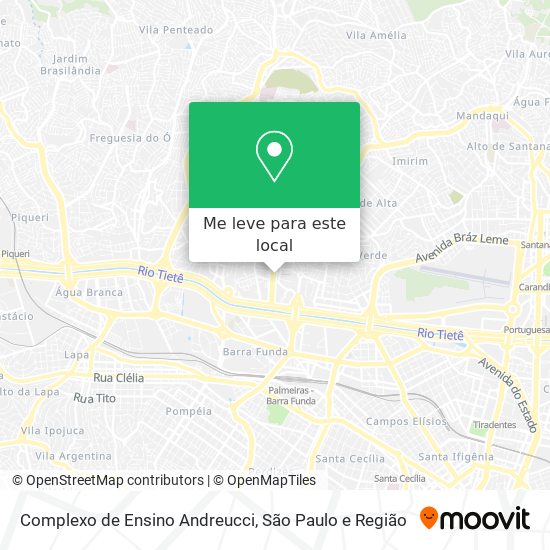 Complexo de Ensino Andreucci mapa