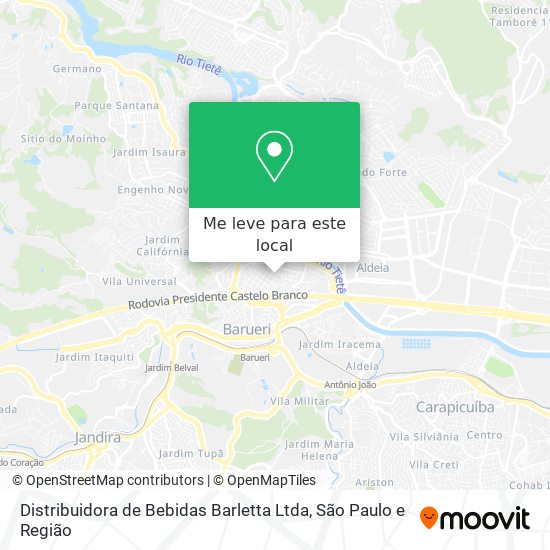 Distribuidora de Bebidas Barletta Ltda mapa