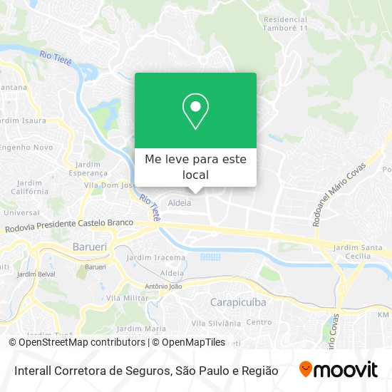 Interall Corretora de Seguros mapa