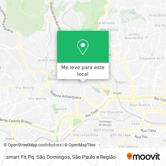 smart Fit Pq. São Domingos mapa