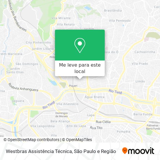 Westbras Assistência Técnica mapa