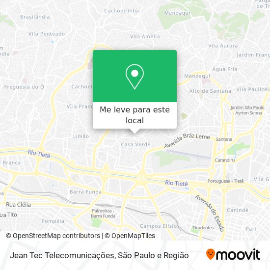 Jean Tec Telecomunicações mapa