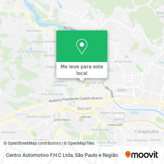 Centro Automotivo F.H.C Ltda mapa