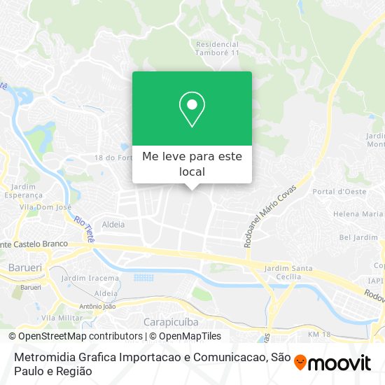 Metromidia Grafica Importacao e Comunicacao mapa