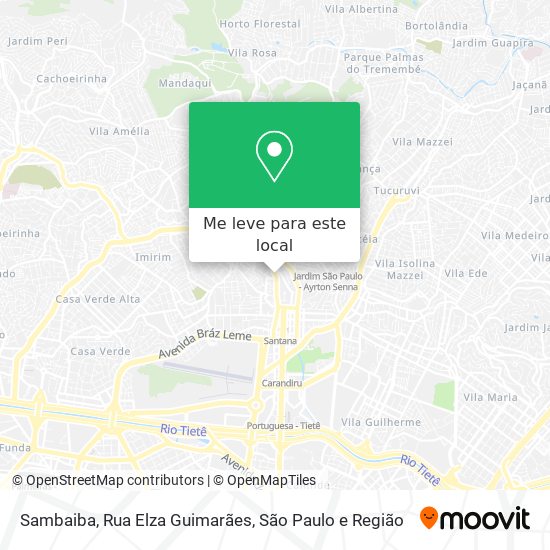 Sambaiba, Rua Elza Guimarães mapa