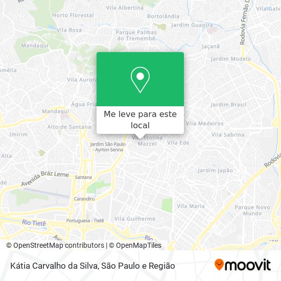 Kátia Carvalho da Silva mapa
