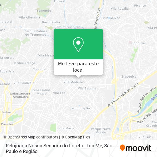 Relojoaria Nossa Senhora do Loreto Ltda Me mapa