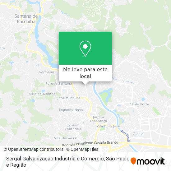 Sergal Galvanização Indústria e Comércio mapa
