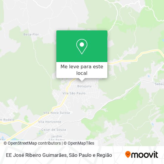 EE José Ribeiro Guimarães mapa
