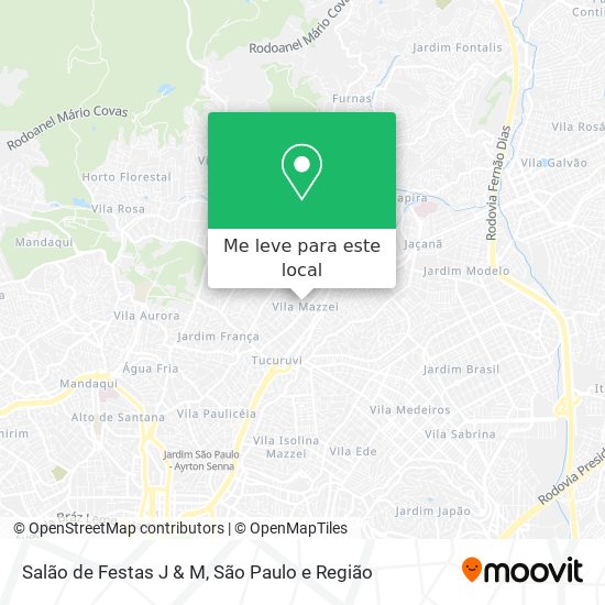 Salão de Festas J & M mapa