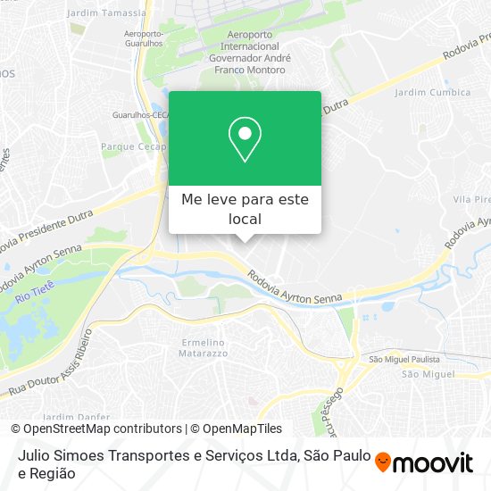 Julio Simoes Transportes e Serviços Ltda mapa