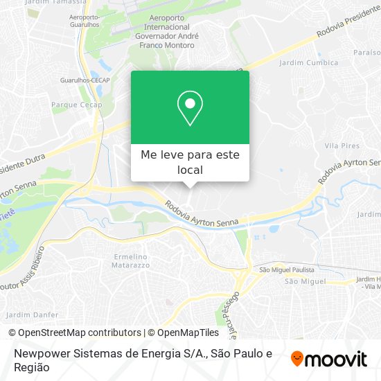 Newpower Sistemas de Energia S / A. mapa