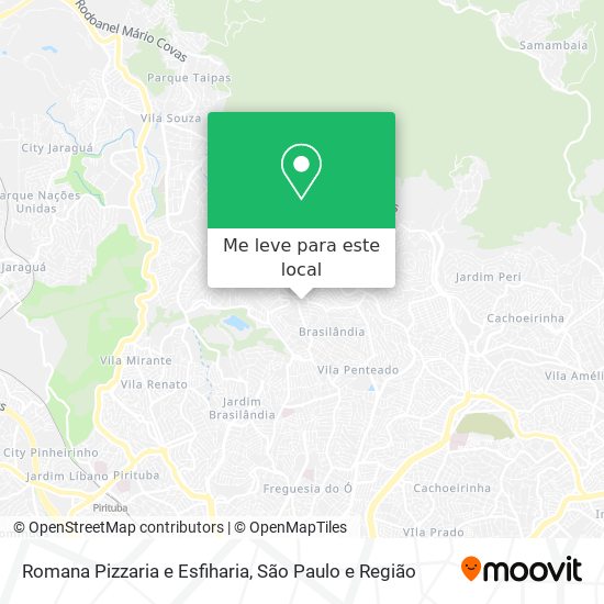 Romana Pizzaria e Esfiharia mapa