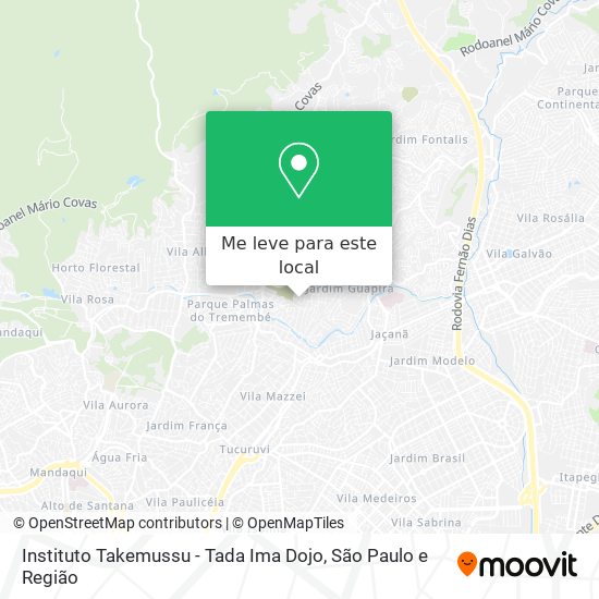 Instituto Takemussu - Tada Ima Dojo mapa
