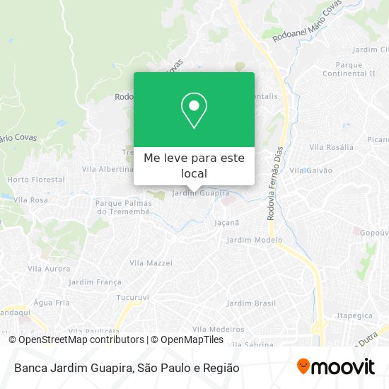 Banca Jardim Guapira mapa