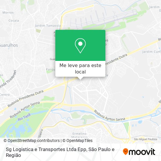 Sg Logistica e Transportes Ltda Epp mapa