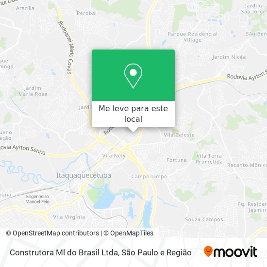 Construtora Ml do Brasil Ltda mapa