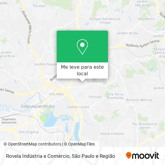 Rovela Indústria e Comércio mapa