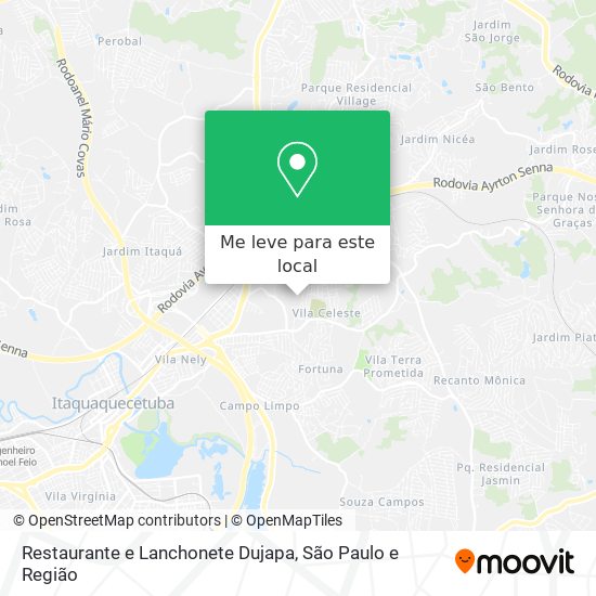 Restaurante e Lanchonete Dujapa mapa