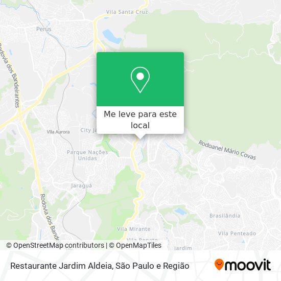 Restaurante Jardim Aldeia mapa