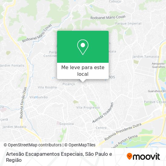 Artesão Escapamentos Especiais mapa