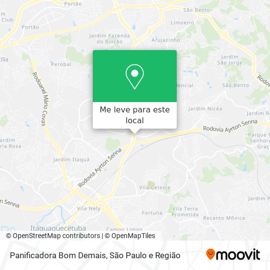 Panificadora Bom Demais mapa