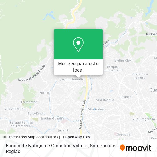Escola de Natação e Ginástica Valmor mapa
