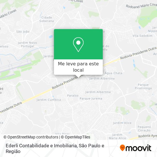 Ederli Contabilidade e Imobiliaria mapa