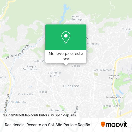 Residencial Recanto do Sol mapa