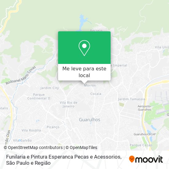 Funilaria e Pintura Esperanca Pecas e Acessorios mapa