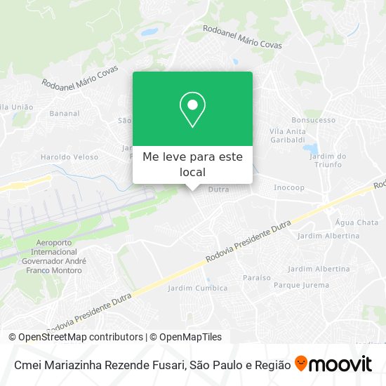 Cmei Mariazinha Rezende Fusari mapa