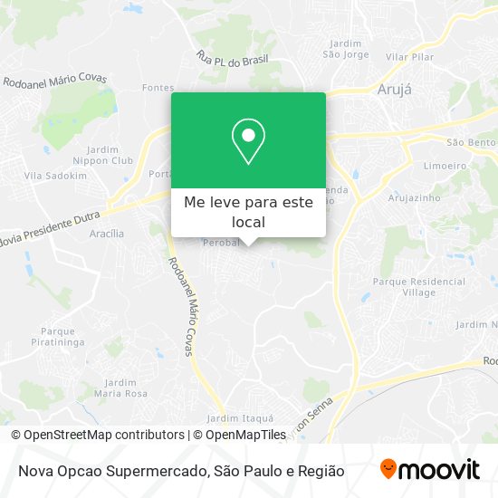 Nova Opcao Supermercado mapa