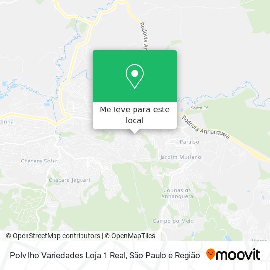Polvilho Variedades Loja 1 Real mapa