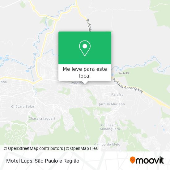Motel Lups mapa
