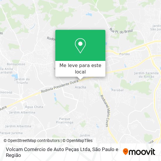 Volcam Comércio de Auto Peças Ltda mapa