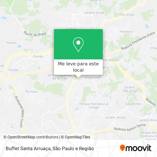 Buffet Santa Arruaça mapa